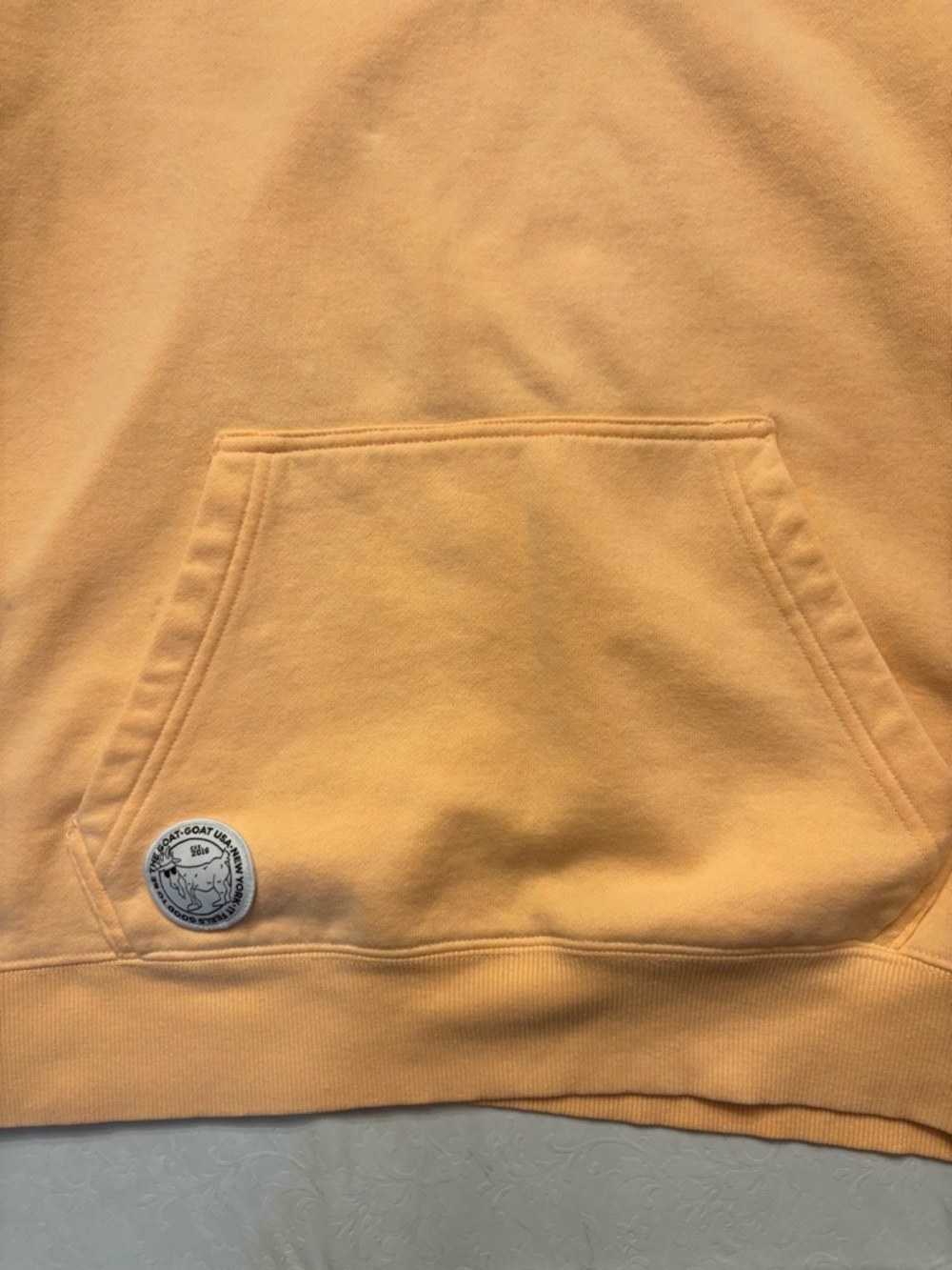 GOAT OG Men’s Hooded Peach Sweatshirt -Small - Picture 7 of 11